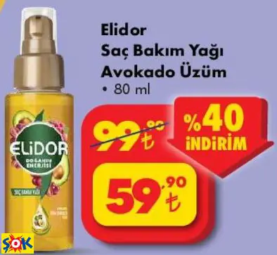 ELİDOR SAÇ BAKIM YAĞI AVOKADO ÜZÜM ELİDOR SAÇ BAKIM YAĞI AVOKADO ÜZÜM